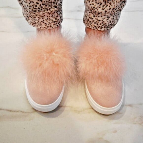 ZCD Montreal pink satin & feather sneakers, EU37 - Picture 4 of 11